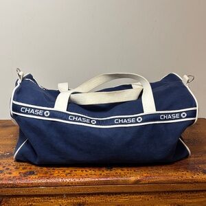 JP Morgan Chase Canvas Banker Gym Bag Made in USA